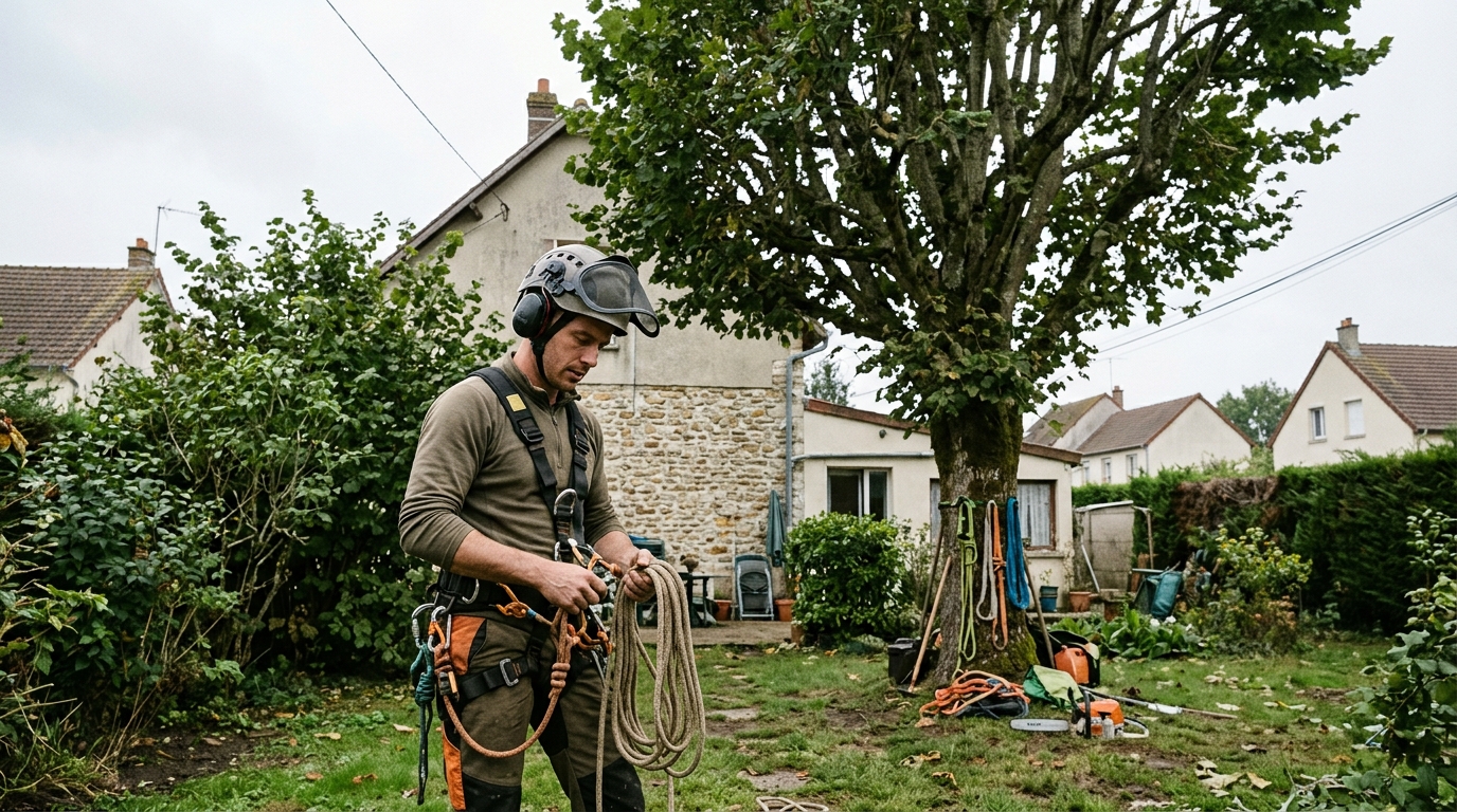 Chantier à Andeville avant intervention
