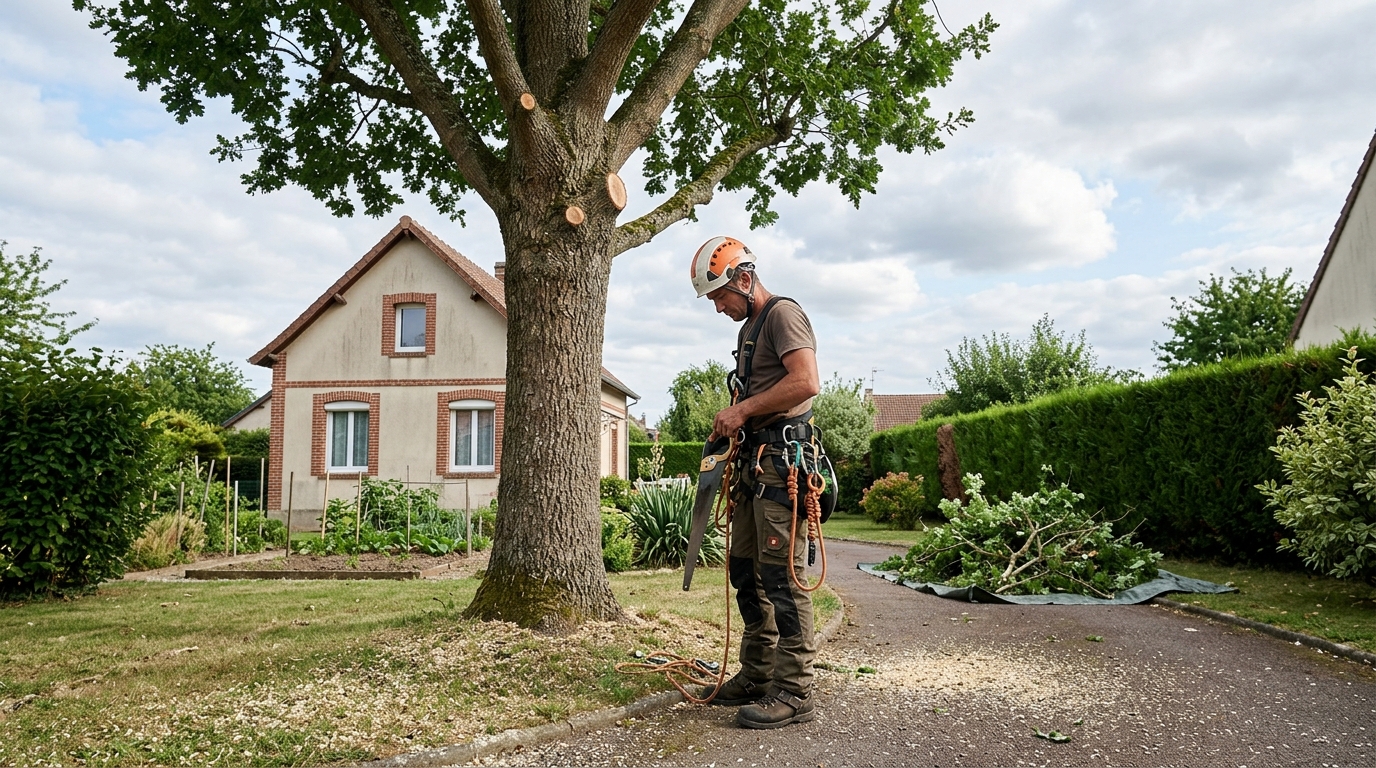 Chantier à Andeville après intervention